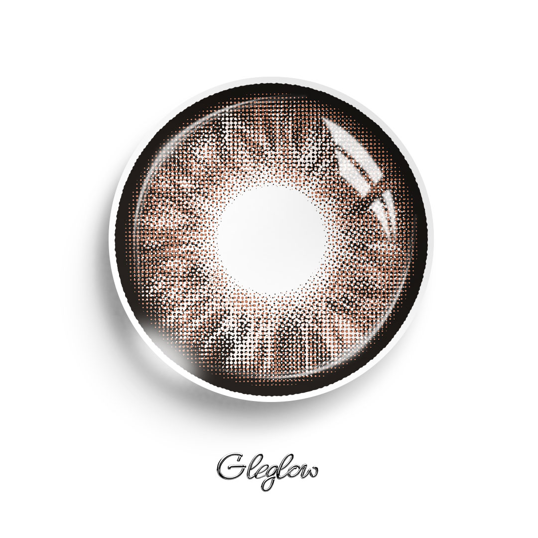 Celestique Brown - 1 Year, 2 lenses Colored Contacts - Gleglow