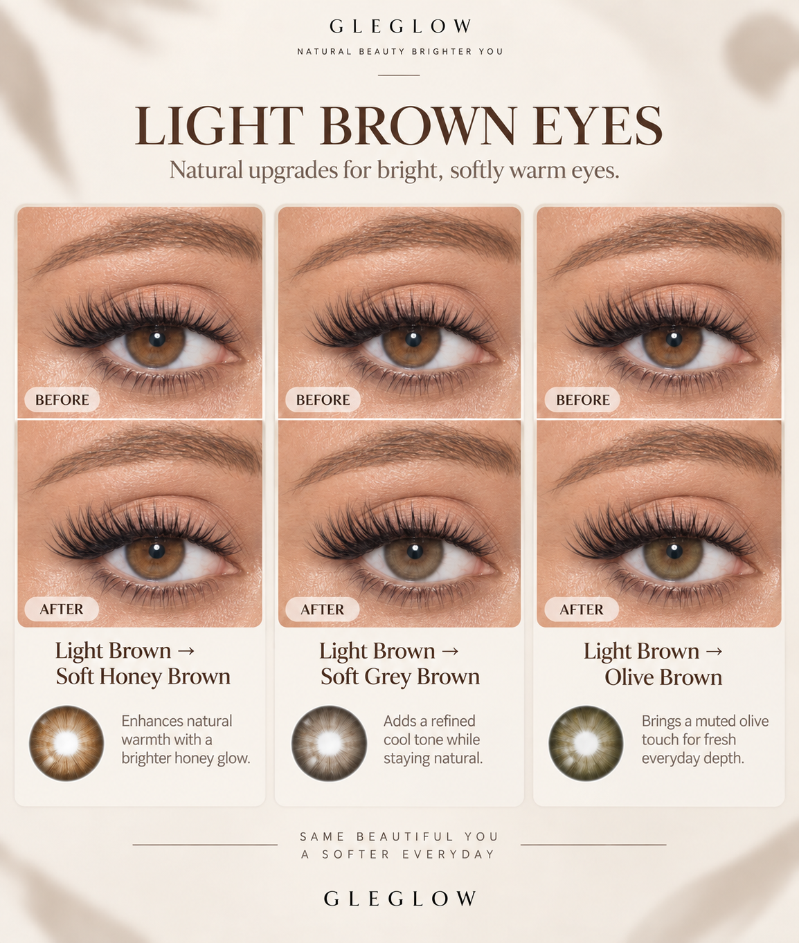 LIGHT BROWN EYES