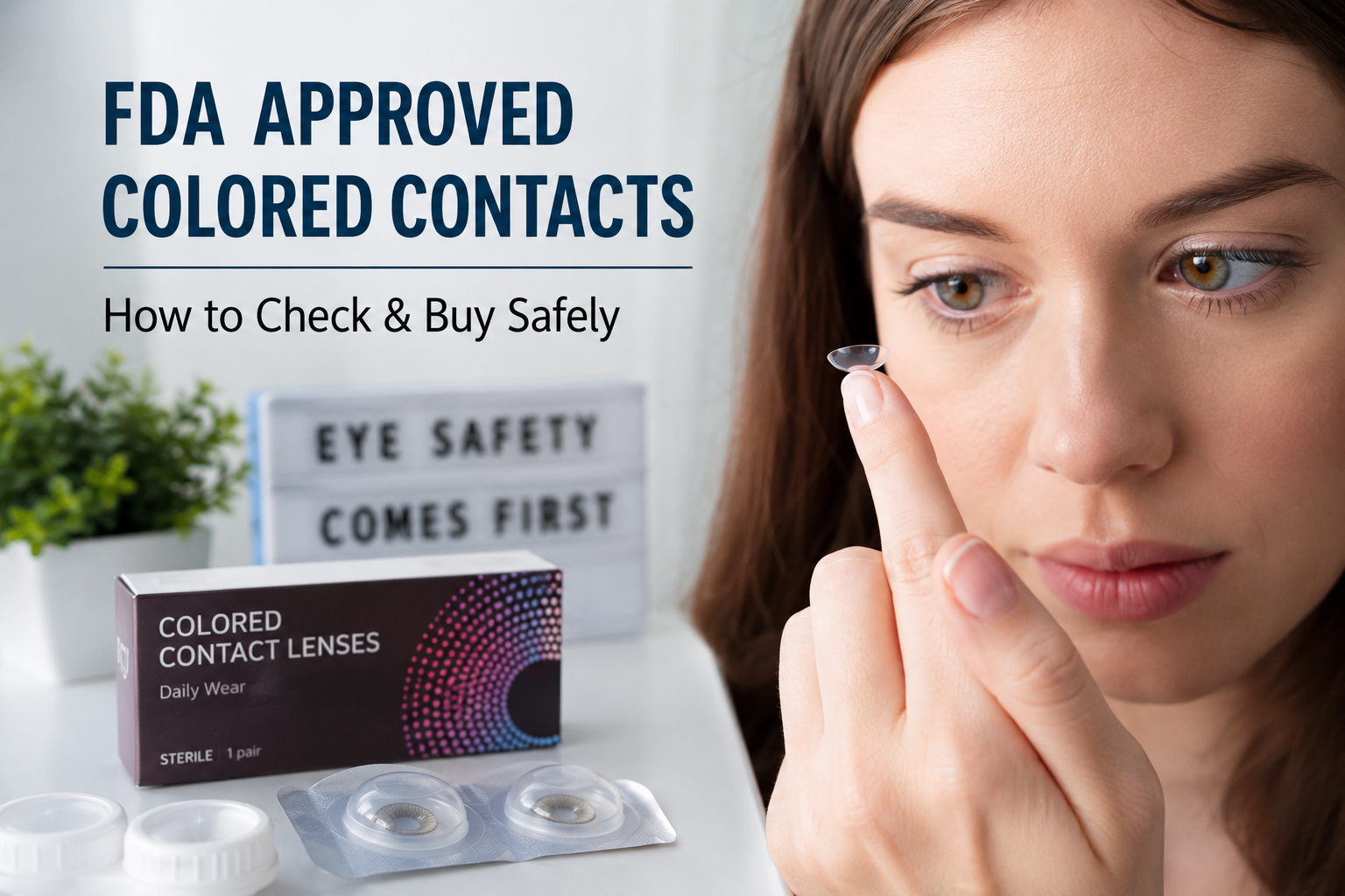 FDA approved colored contacts
