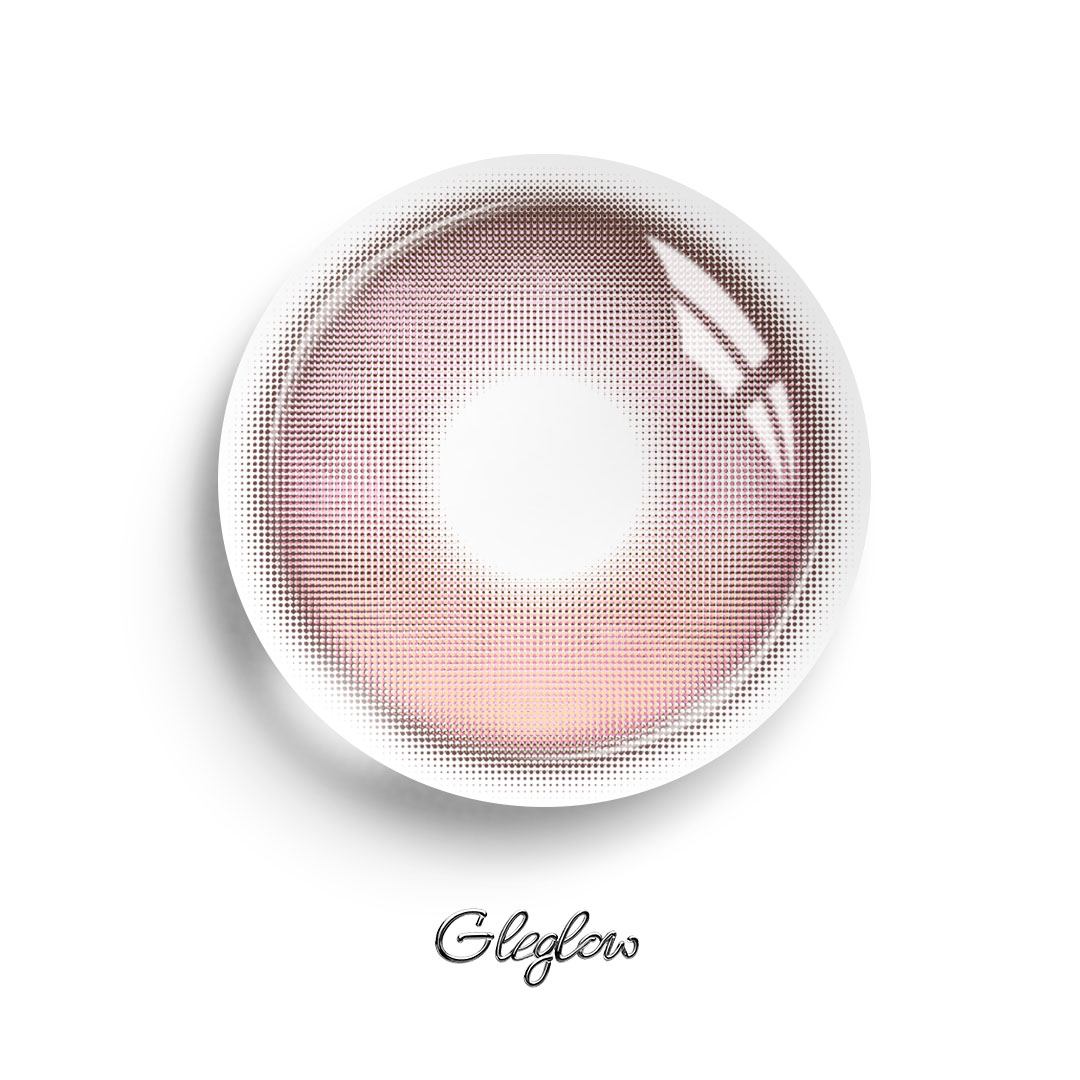 Cherry Pop Pink - 1 Year, 2 lenses Colored Contacts - Gleglow