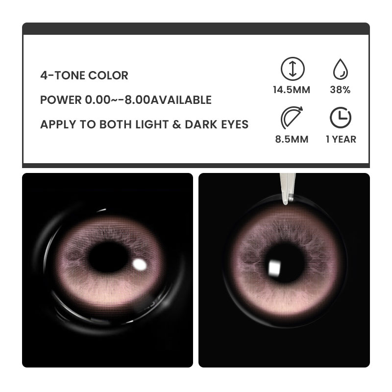 Cherry Pop Pink - 1 Year, 2 lenses