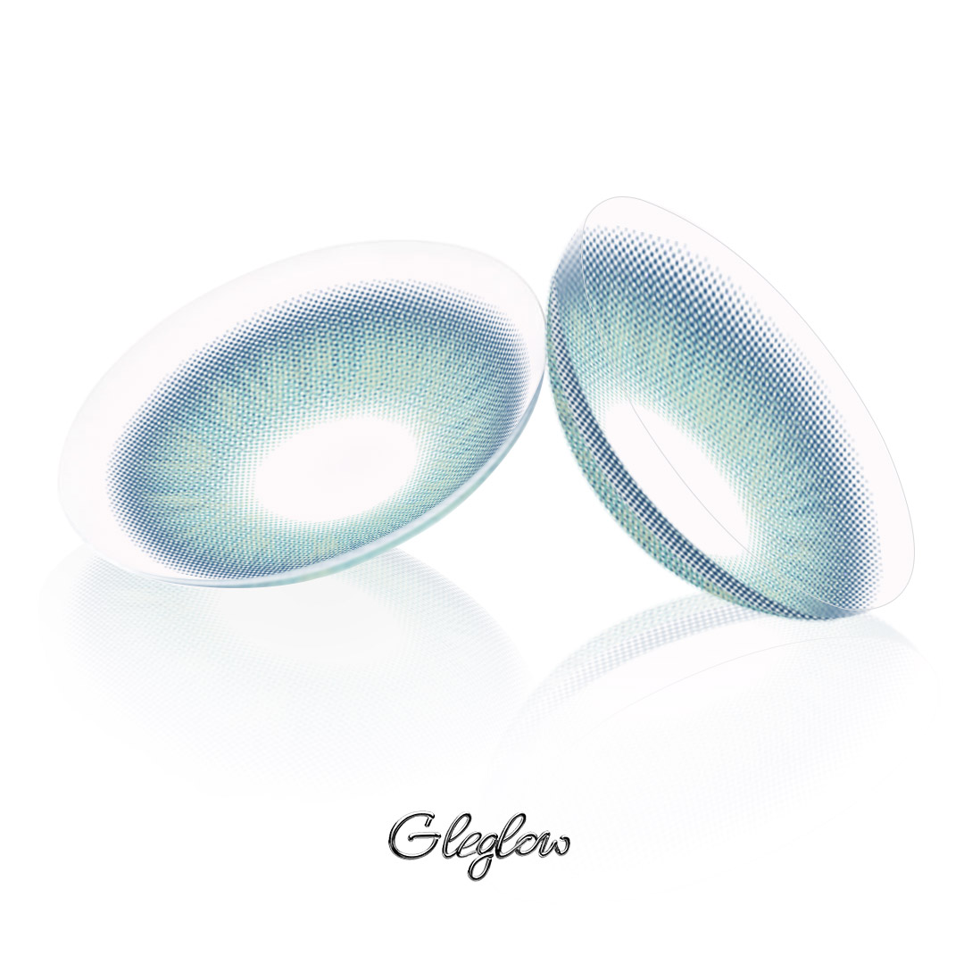 Chroma Blue - 1 Year, 2 lenses Colored Contacts - Gleglow