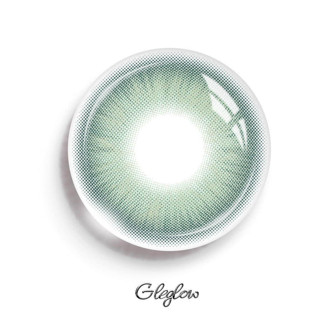 Chroma Green - 1 Year, 2 lenses Colored Contacts - Gleglow