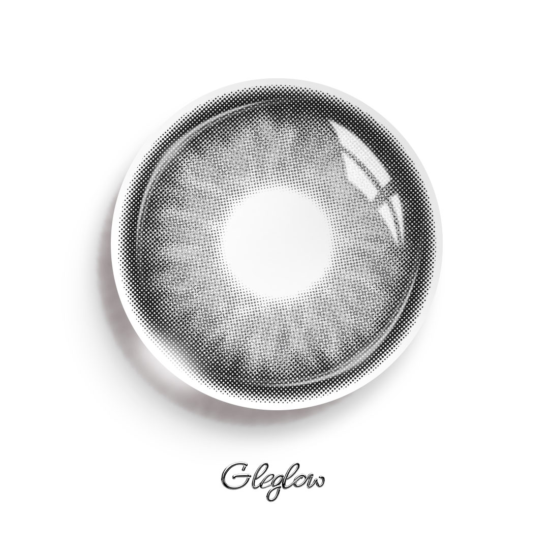 Cleo Grey - 1 Year, 2 lenses Colored Contacts - Gleglow
