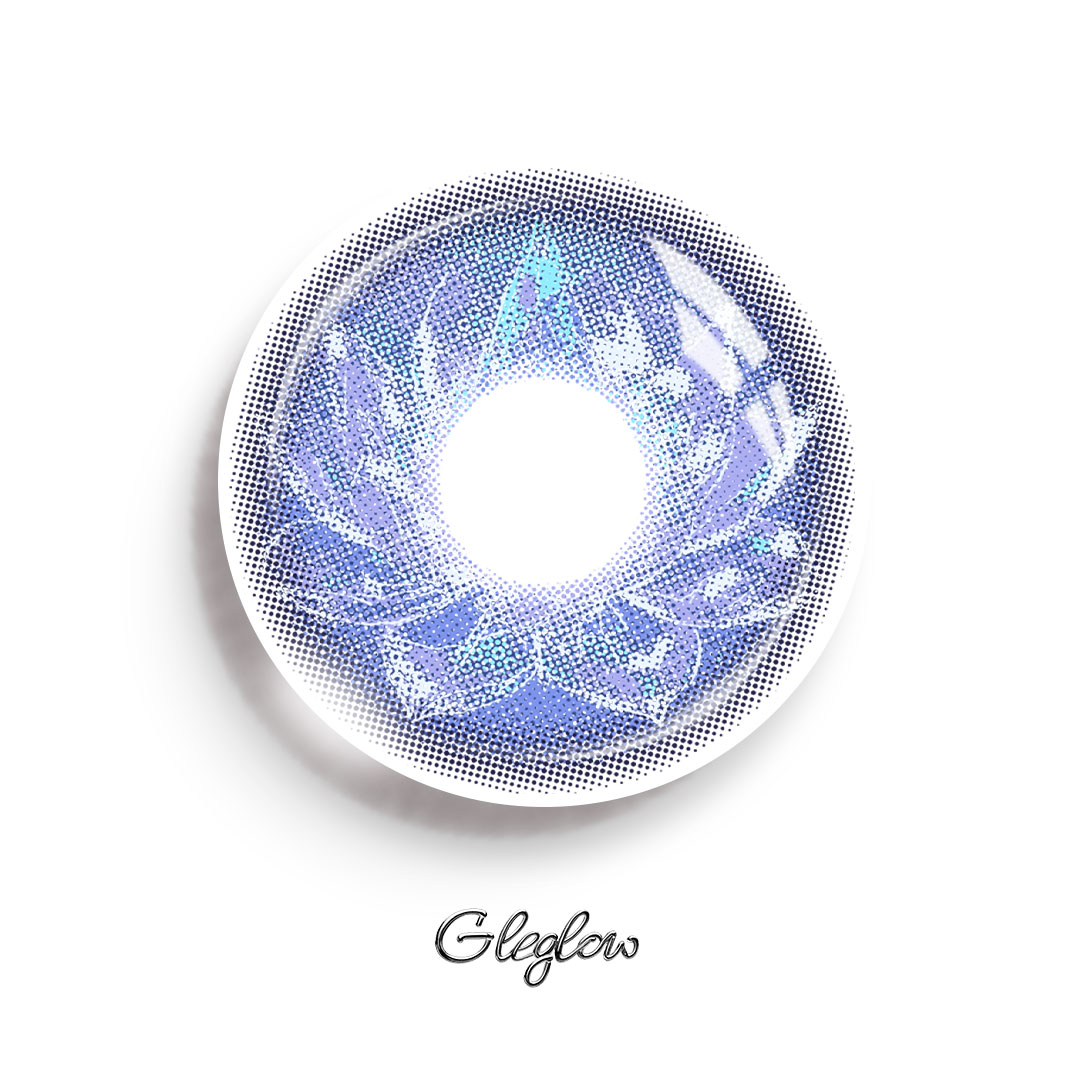 Cloudia Blue - 1 Year, 2 lenses Colored Contacts - Gleglow