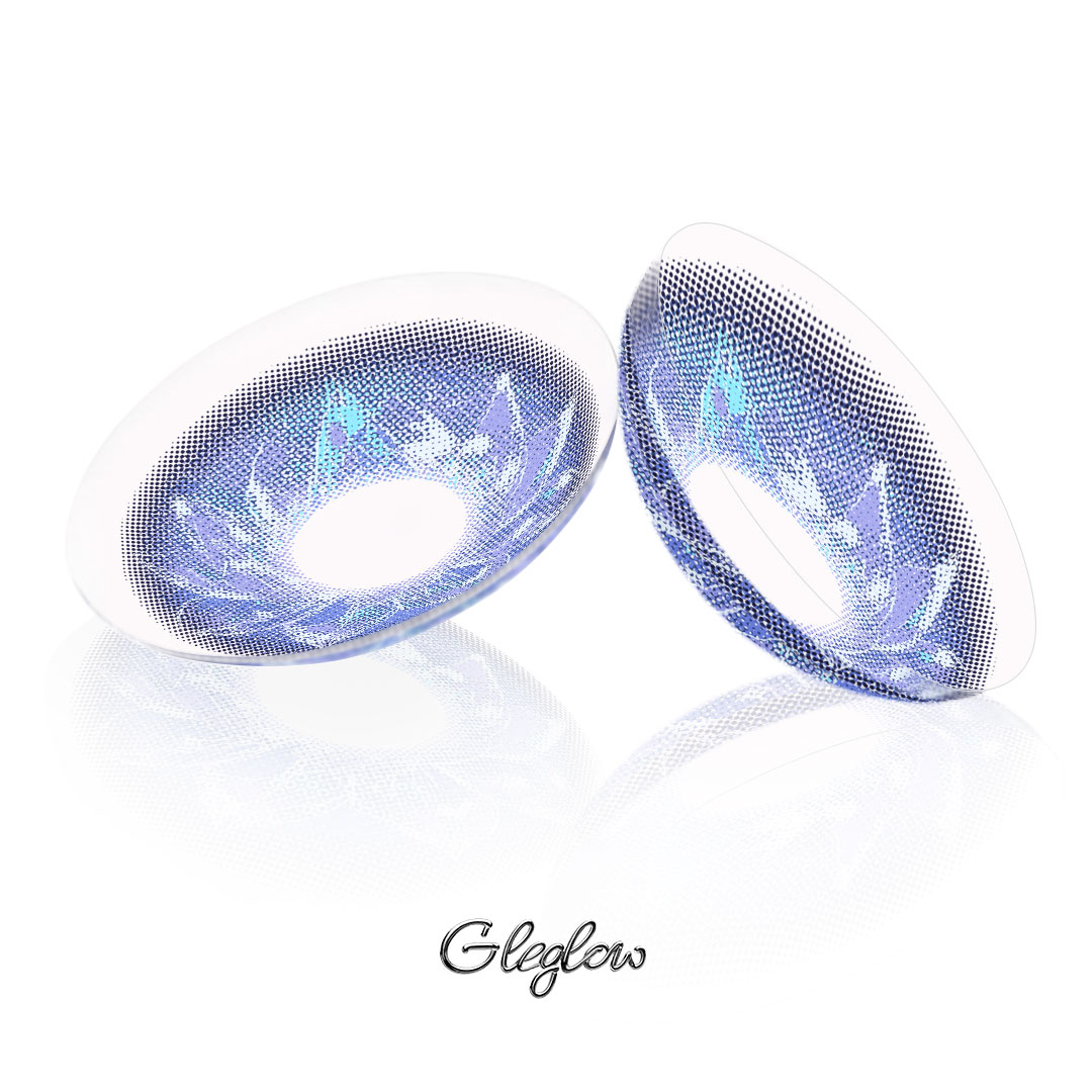 Cloudia Blue - 1 Year, 2 lenses Colored Contacts - Gleglow