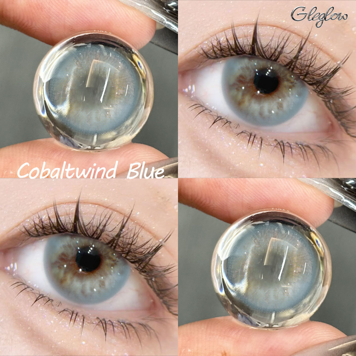 Cobaltwind Blue - 1 Year, 2 lenses Colored Contacts - Gleglow