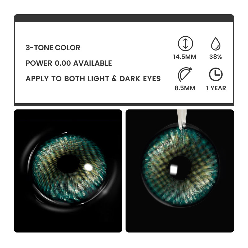 Coco Light Green - 1 Year, 2 lenses