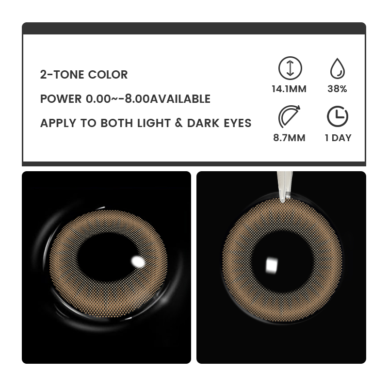 Coraline Brown - 1 Day, 2 lenses