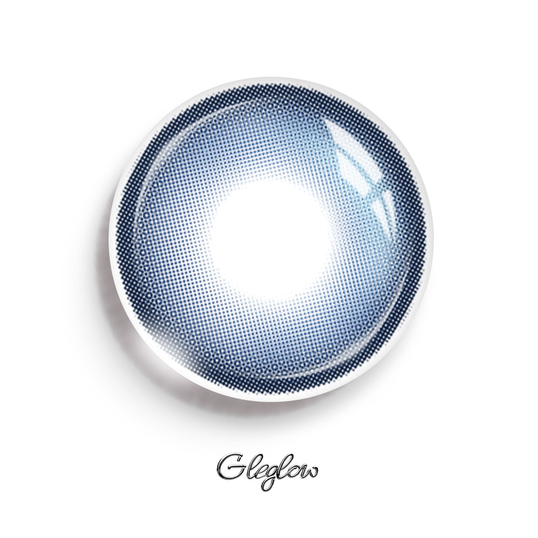 Cozy Blue - 1 Year, 2 lenses Colored Contacts - Gleglow