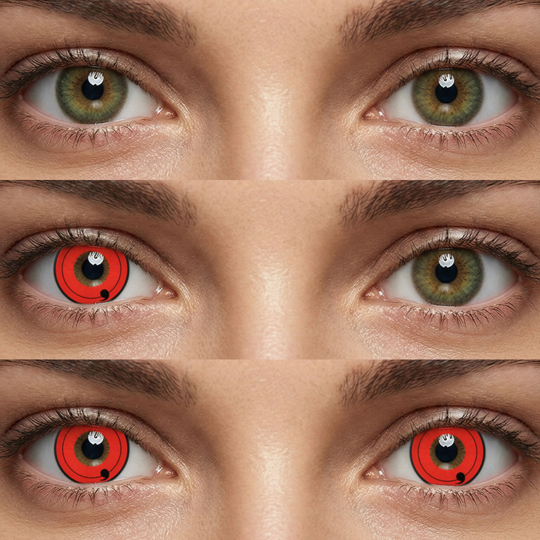 Sharingan Magatama First Stage Style - 1 Year, 2 lenses