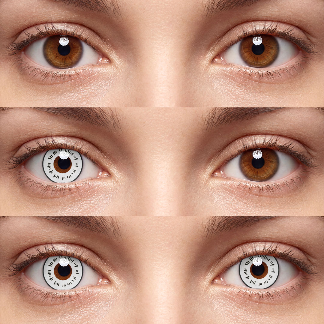 Neji Byakugan White - 1 Year, 2 lenses