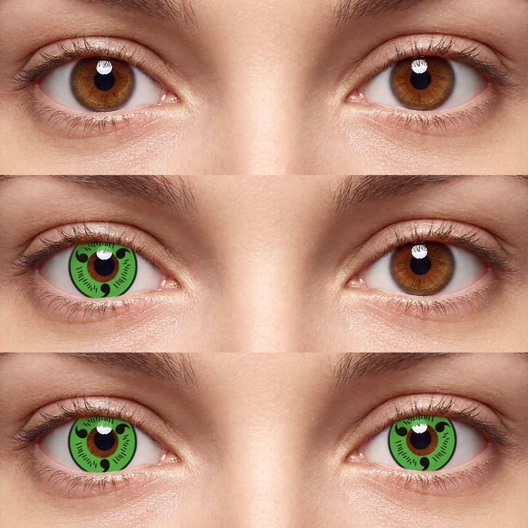 Sharingan Magatama Green Style - 1 Year, 2 lenses