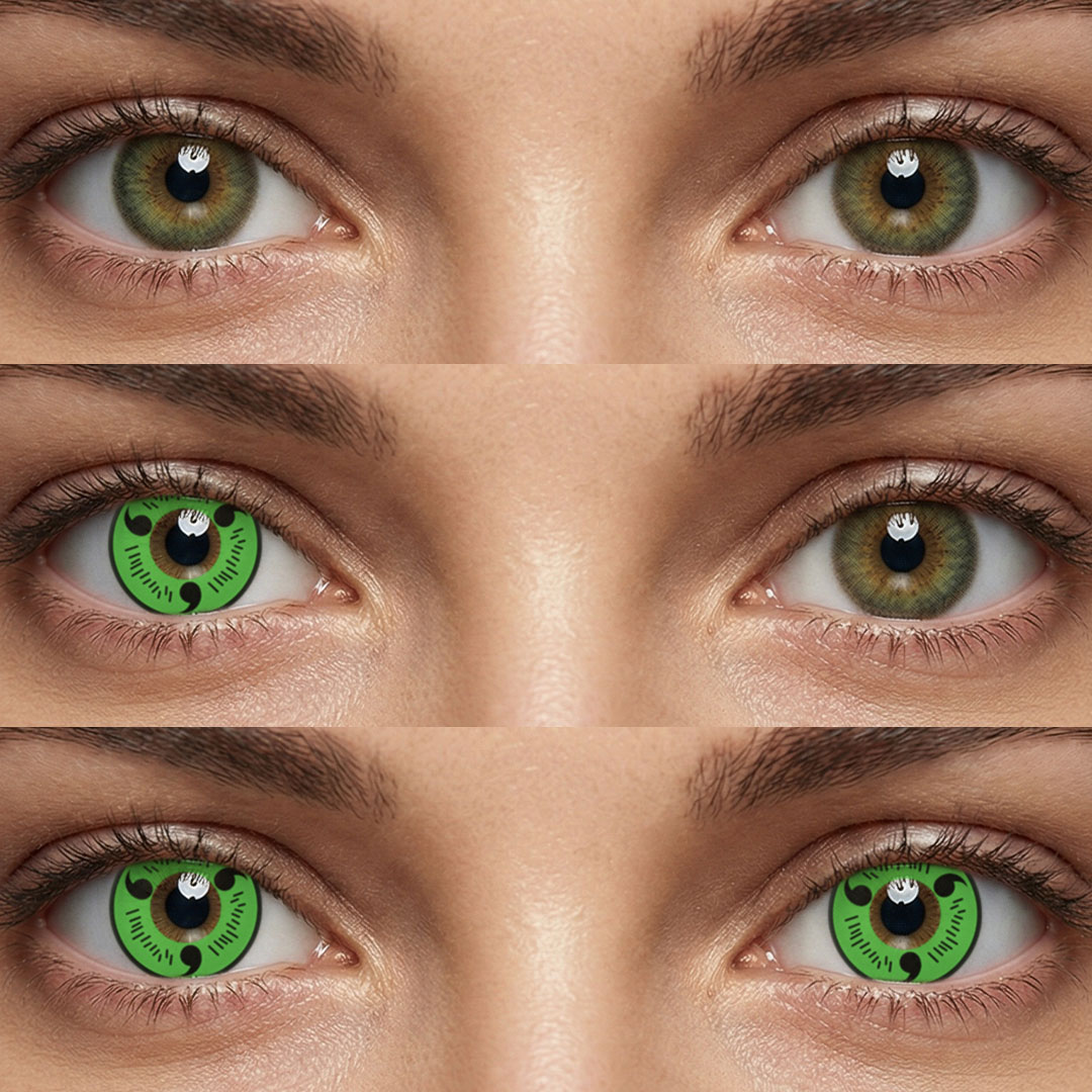 Sharingan Magatama Green Style - 1 Year, 2 lenses