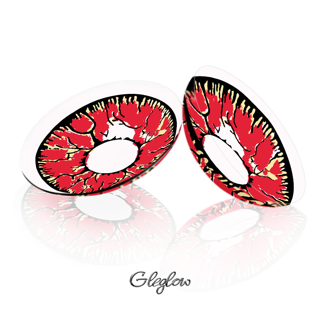 Dangerous Ruby - 1 Year, 2 lenses Colored Contacts - Gleglow