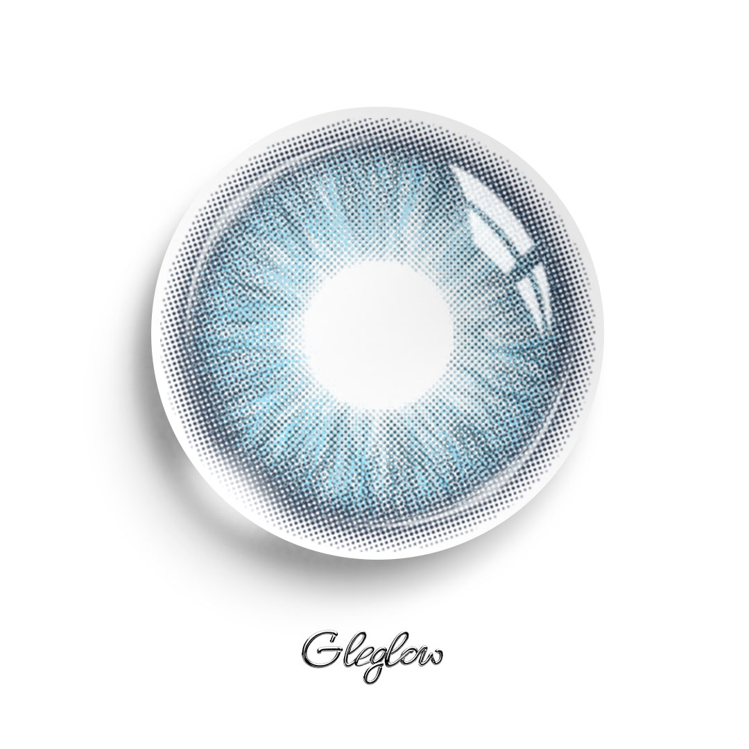 Darklord Blue - 1 Year, 2 lenses Colored Contacts - Gleglow