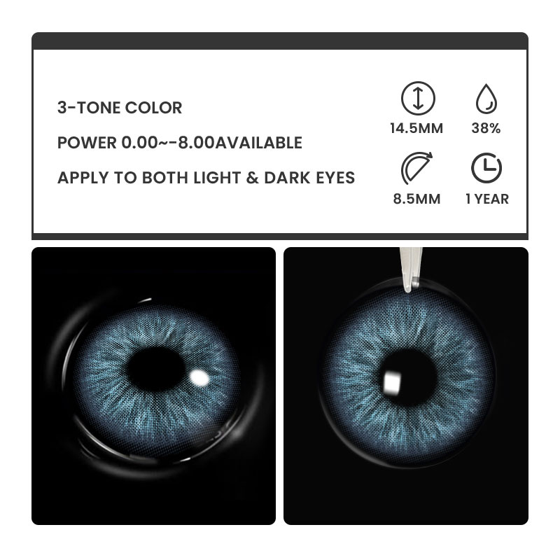 Darklord Blue - 1 Year, 2 lenses