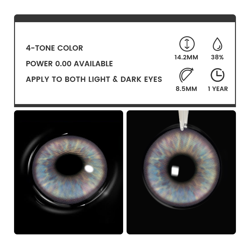 Dawna Purple - 1 Year, 2 lenses