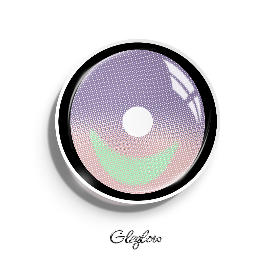 Deergnon Purple - 1 Year, 2 lenses Colored Contacts - Gleglow