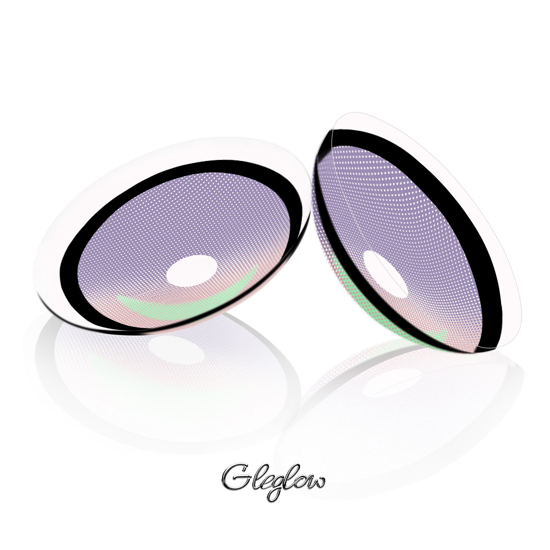 Deergnon Purple - 1 Year, 2 lenses Colored Contacts - Gleglow