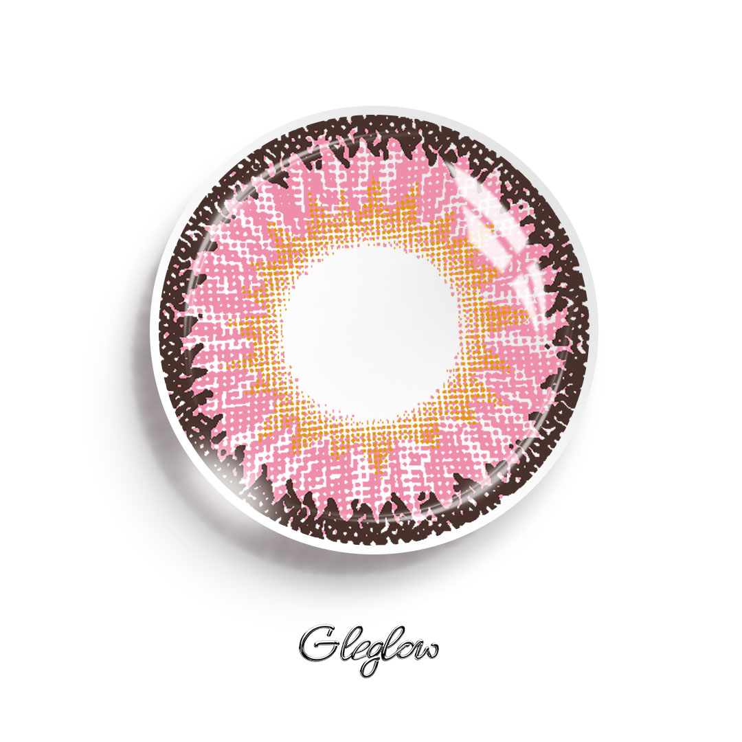 Dodo Pink - 1 Year, 2 lenses Colored Contacts - Gleglow