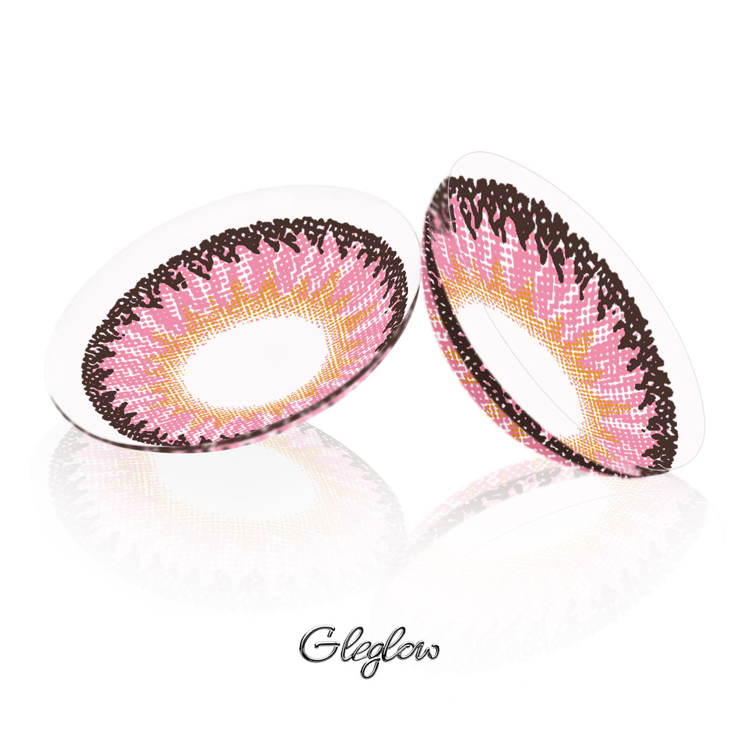 Dodo Pink - 1 Year, 2 lenses Colored Contacts - Gleglow