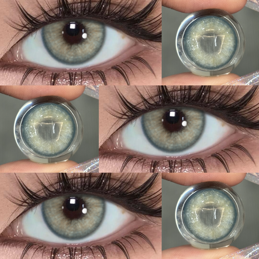 Niva Blue - 1 Year, 2 lenses Colored Contacts - Gleglow
