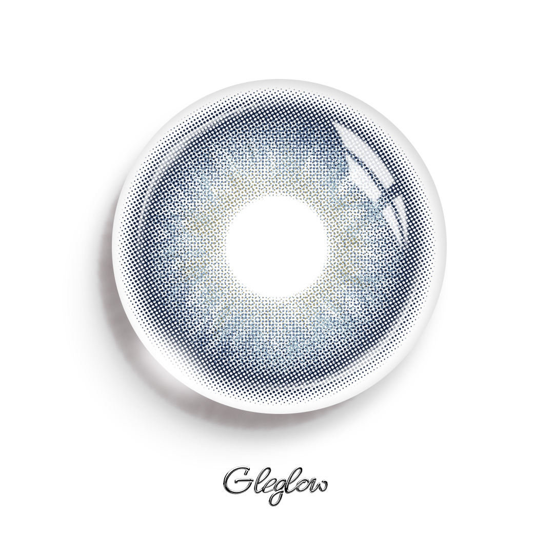 Dolly Blue - 1 Year, 2 lenses Colored Contacts - Gleglow