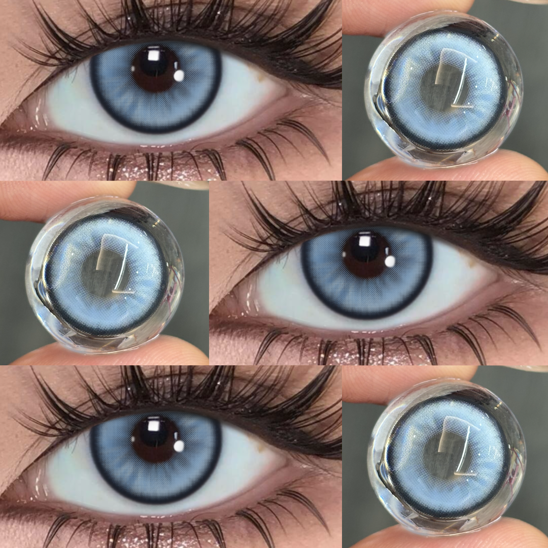 Ivy Blue - 6-month，2 lenses Colored Contacts - Gleglow