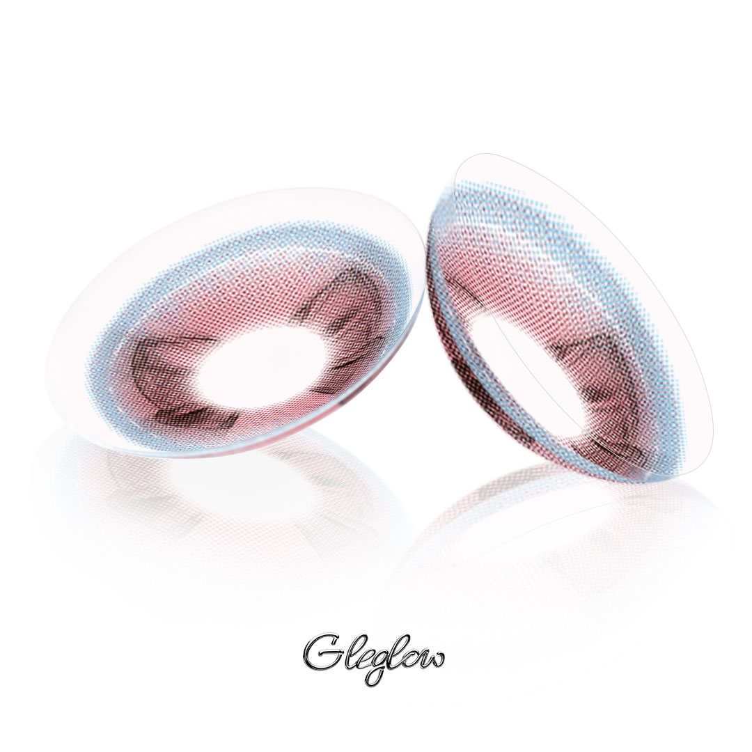 Dreamy Bow Pink - 1 Year, 2 lenses Colored Contacts - Gleglow