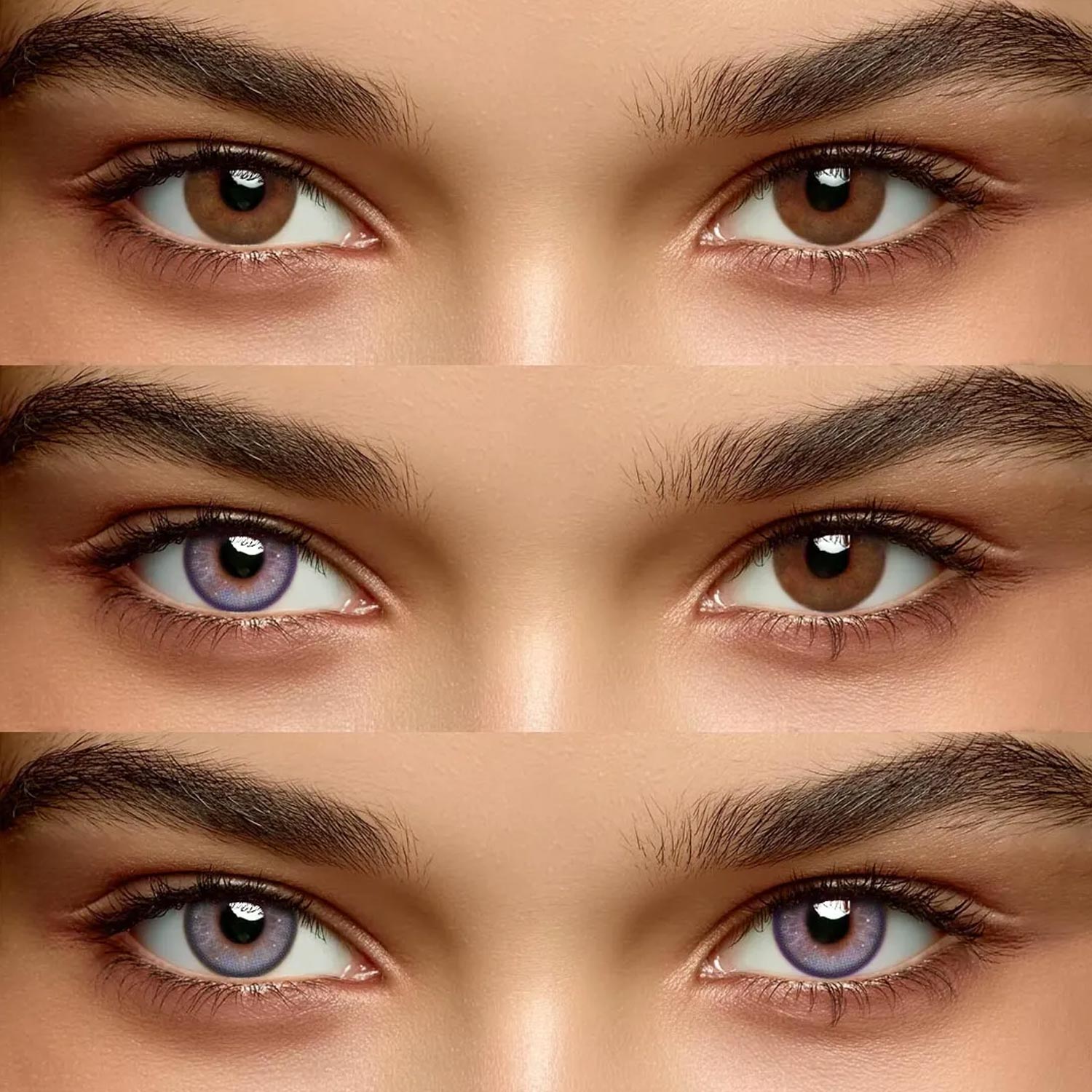 Driftwood Purple - 6-month，2 lenses Colored Contacts - Gleglow