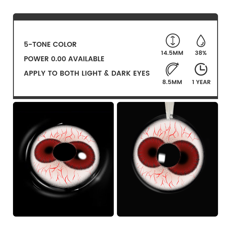 Dual Ember Red - 1 Year, 2 lenses