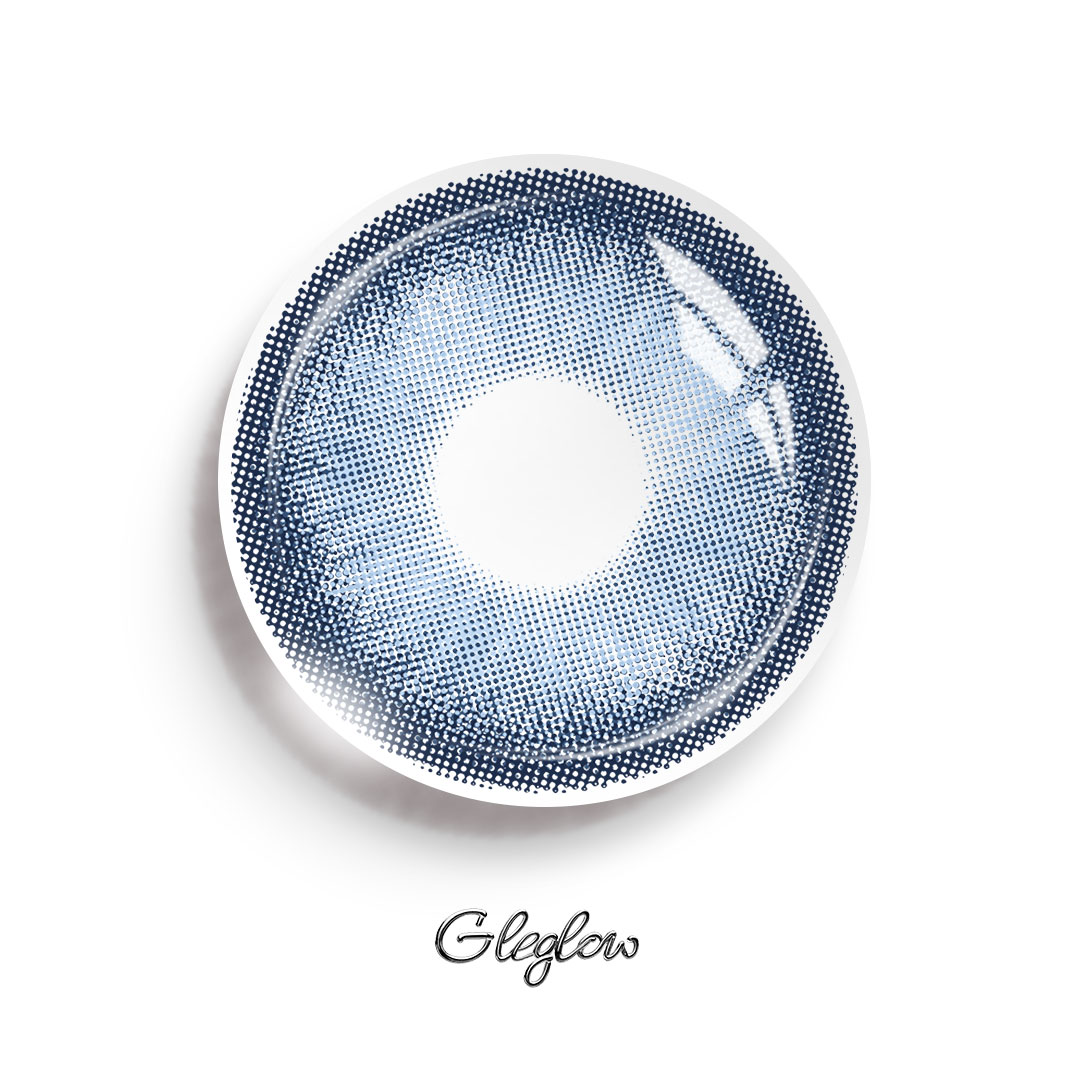 Dusk Blue - 6-month，2 lenses Colored Contacts - Gleglow