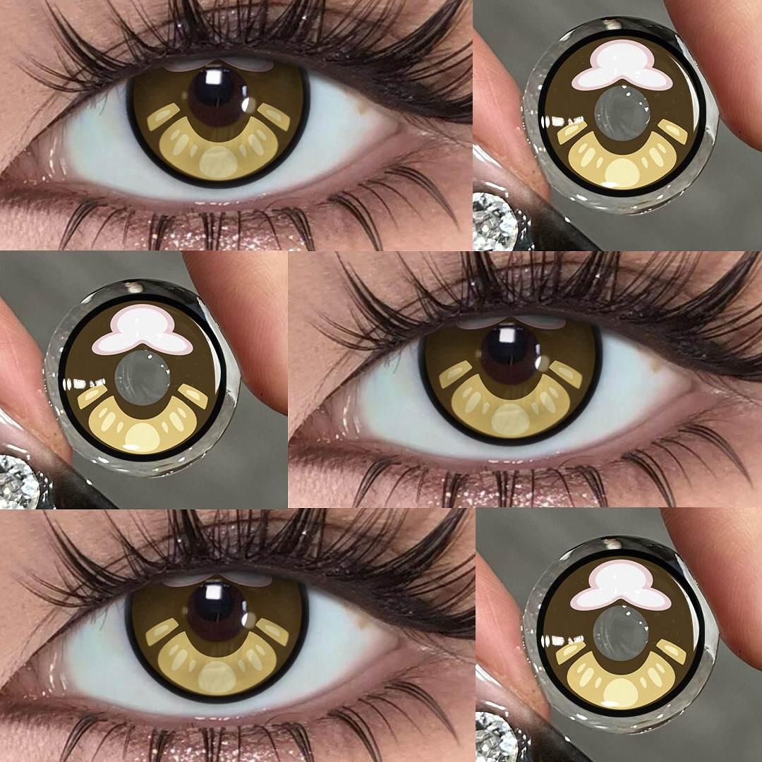 Rustic Brown - 1 Year, 2 lenses Colored Contacts - Gleglow