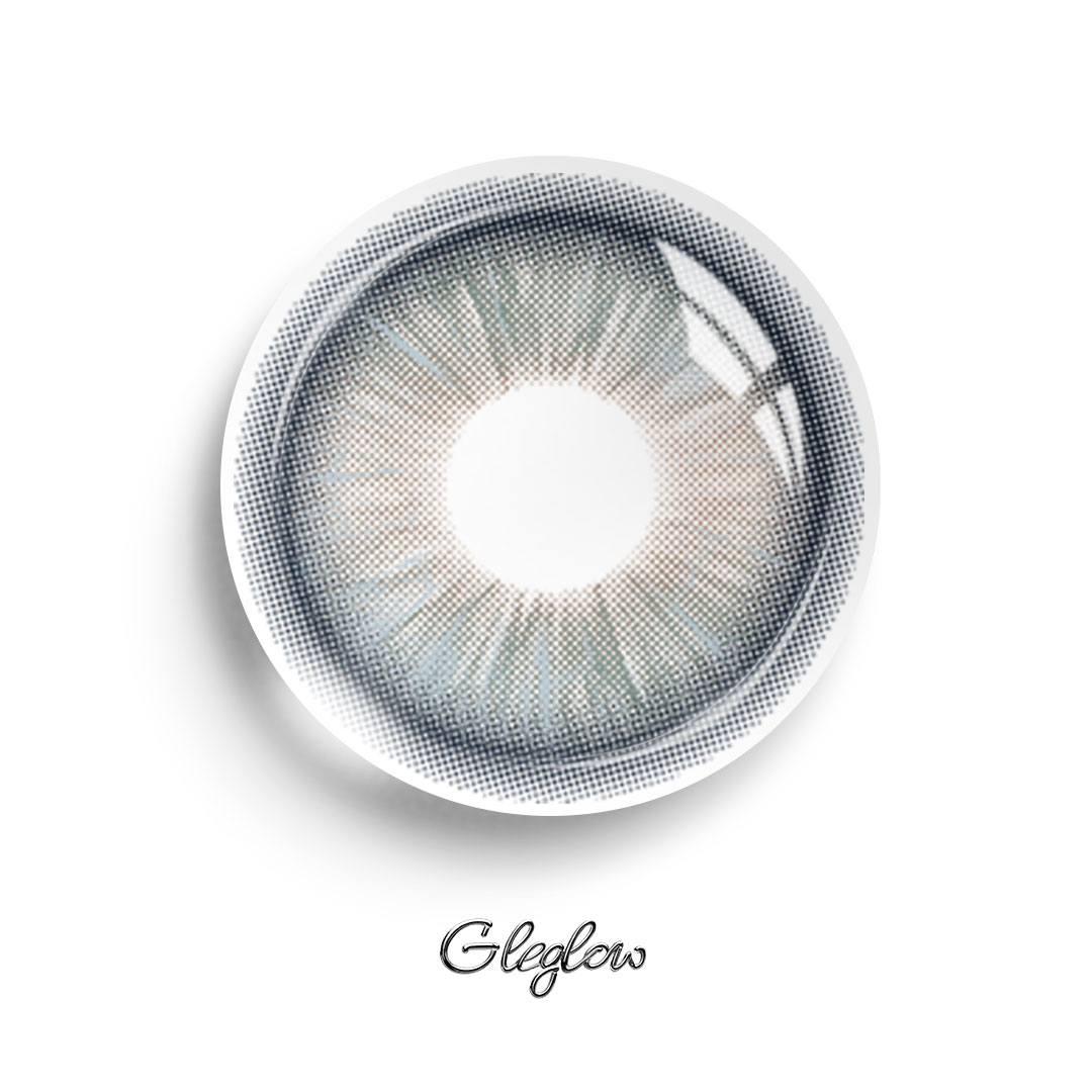 Ebony Blue - 1 Year, 2 lenses Colored Contacts - Gleglow