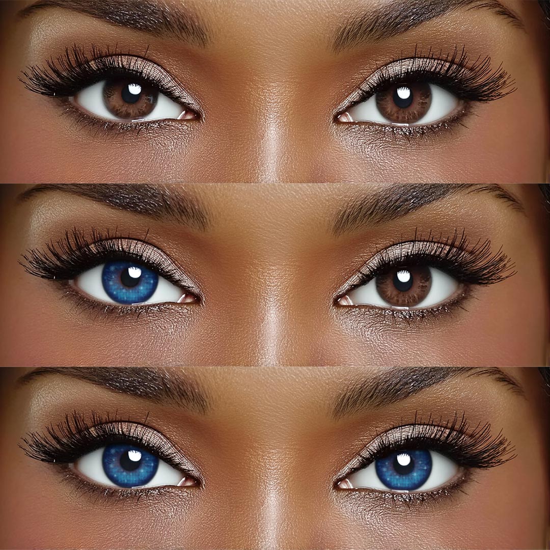 Electra Blue - monthly, 2 lenses Colored Contacts - Gleglow