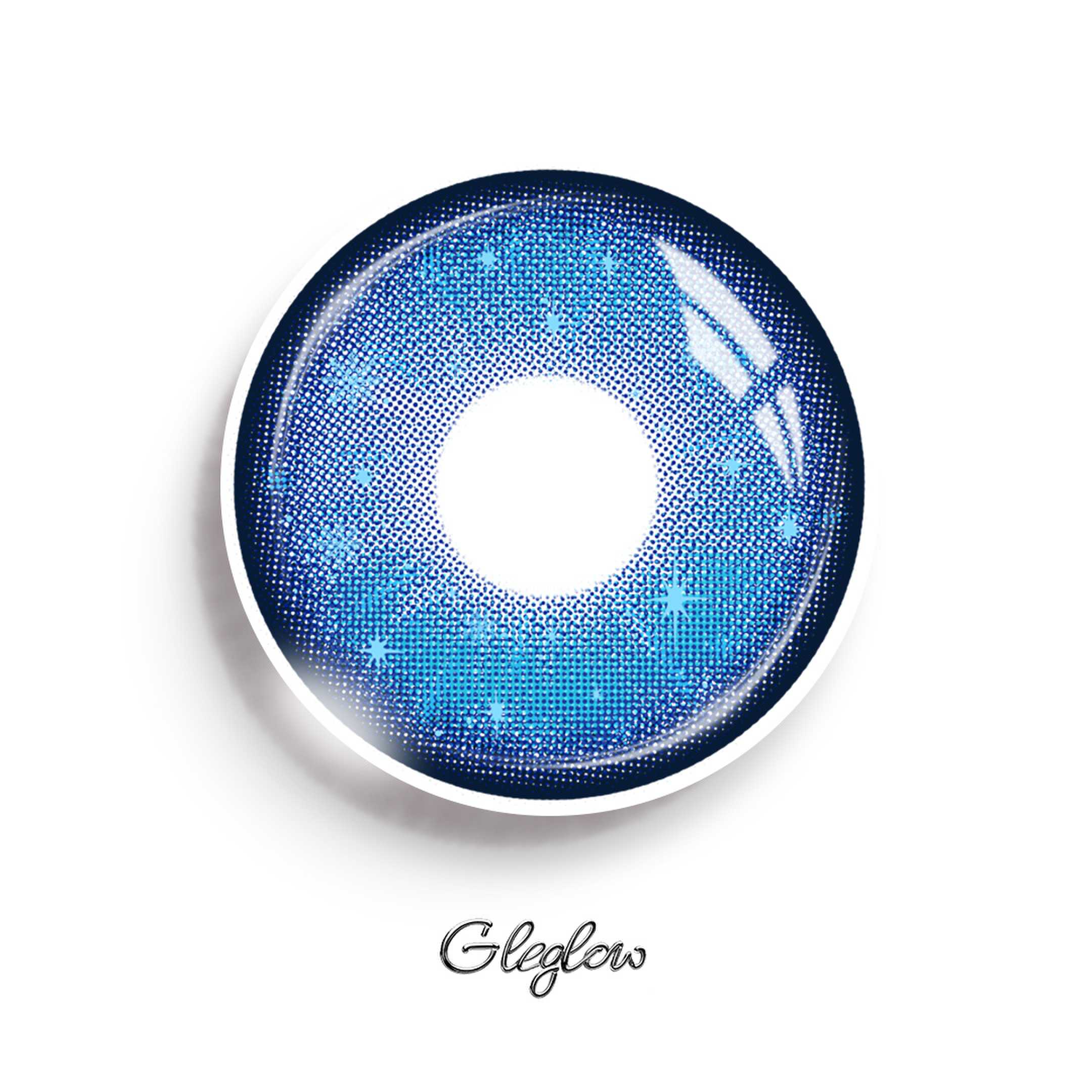 Electra Blue - monthly, 2 lenses Colored Contacts - Gleglow