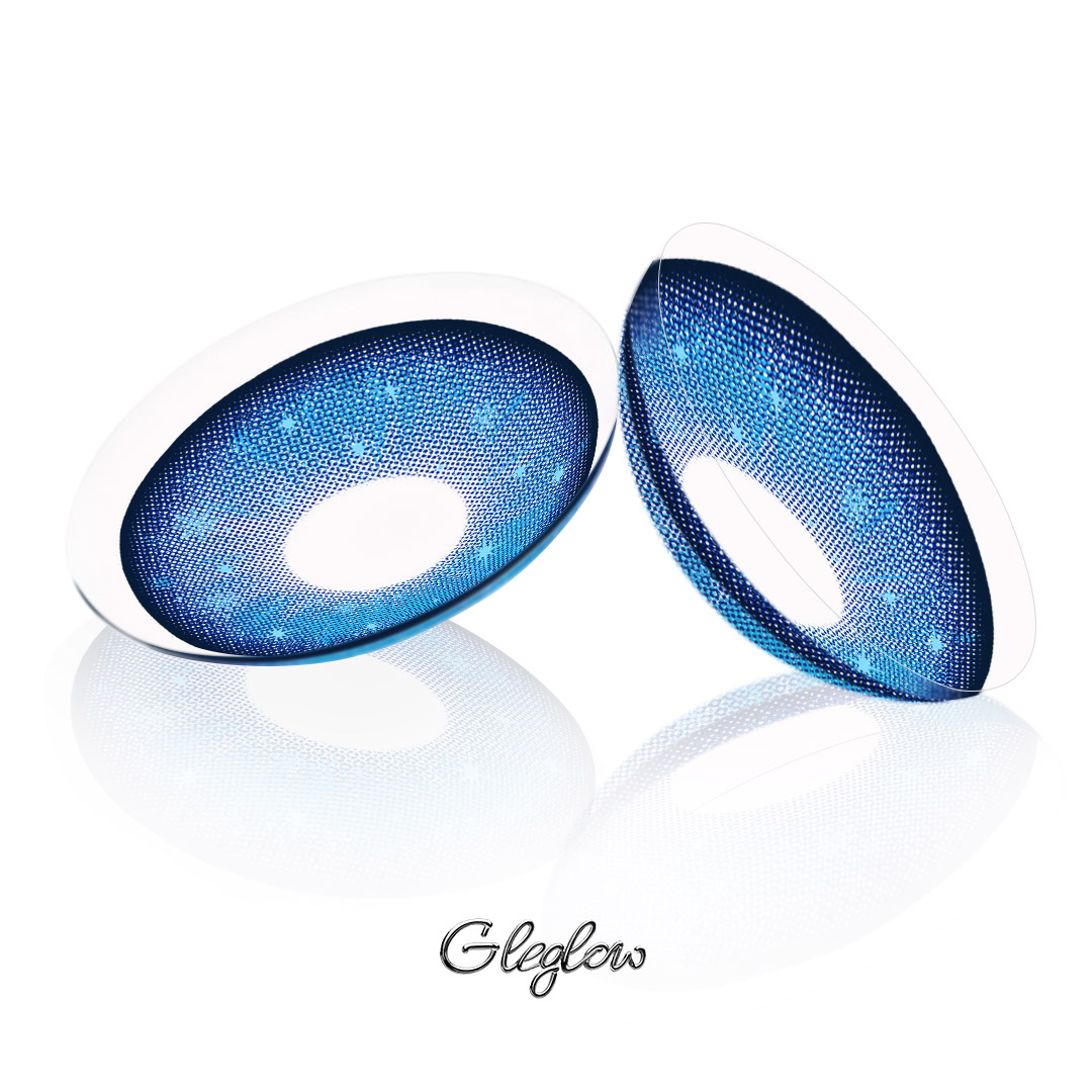 Electra Blue - monthly, 2 lenses Colored Contacts - Gleglow