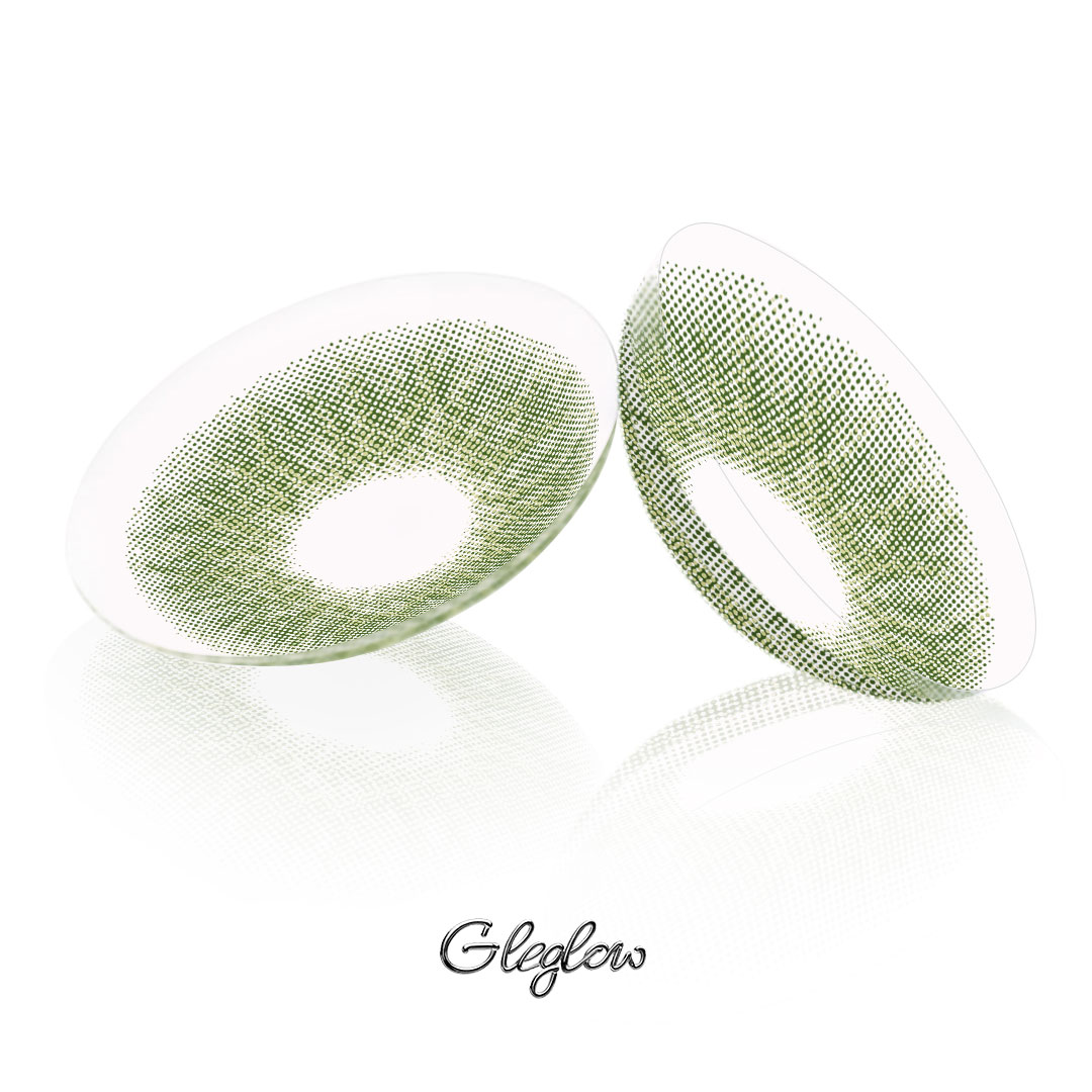 Elf Iris Green - 1 Year, 2 lenses Colored Contacts - Gleglow