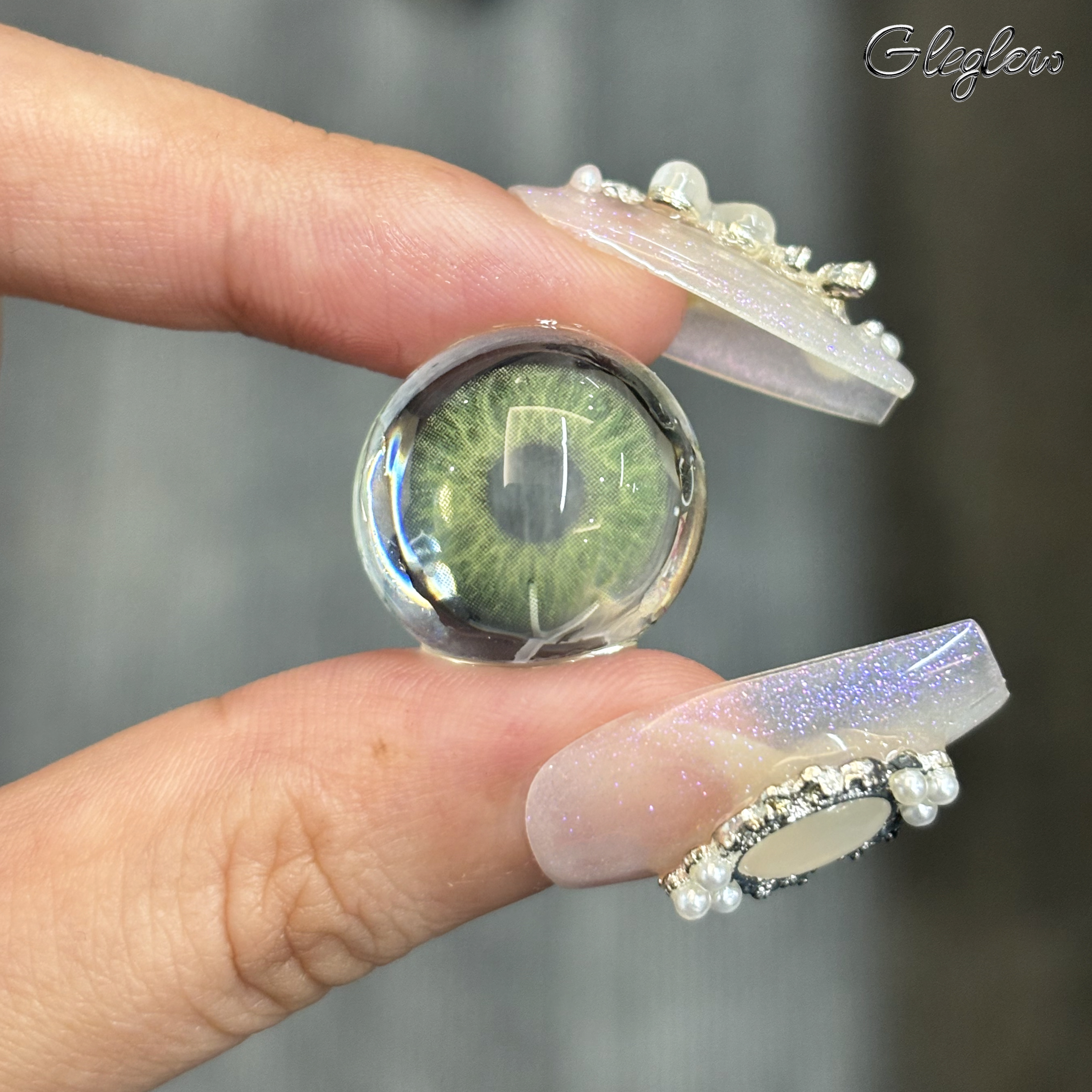 Elf Iris Green - 1 Year, 2 lenses Colored Contacts - Gleglow
