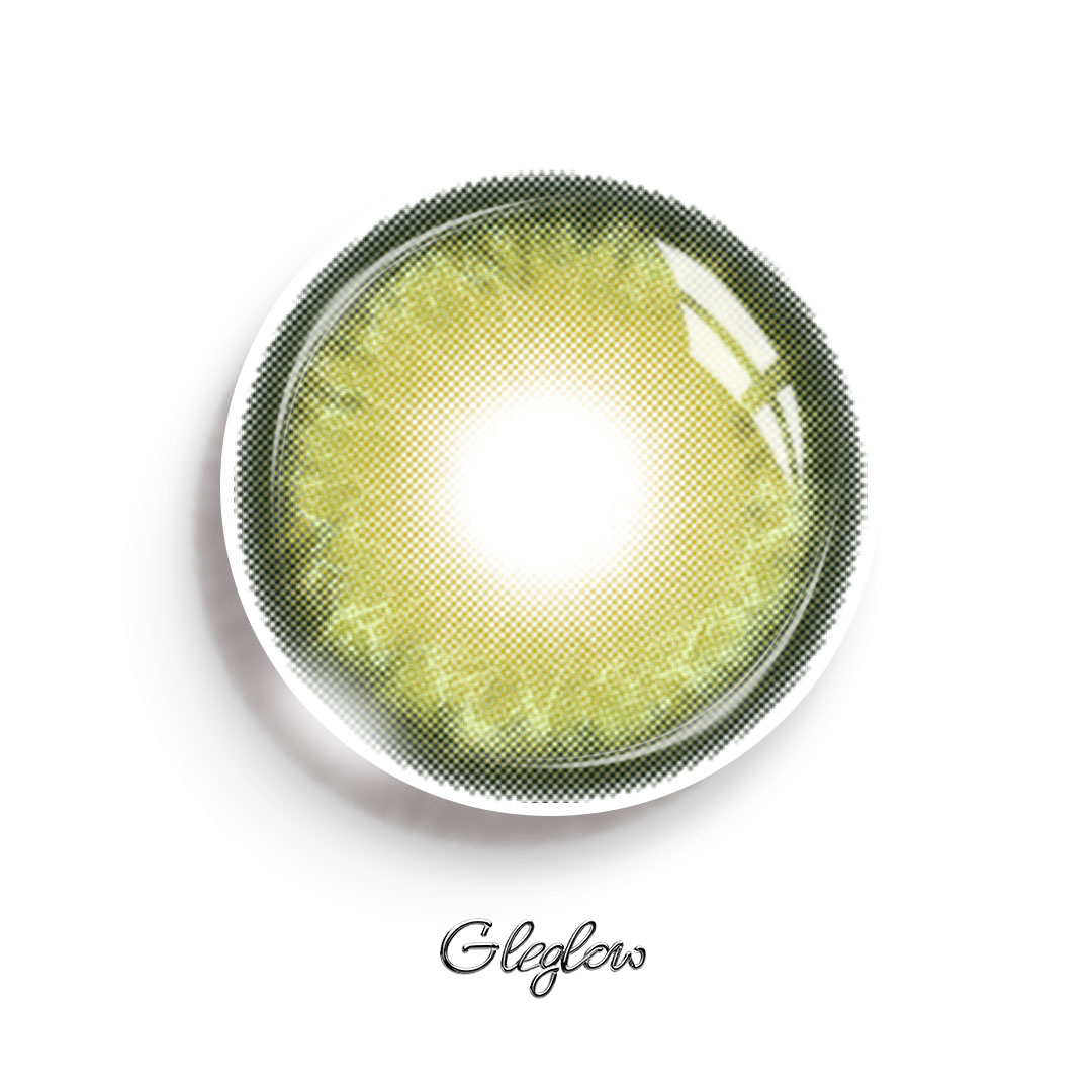 Elix Green - 1 Year, 2 lenses Colored Contacts - Gleglow