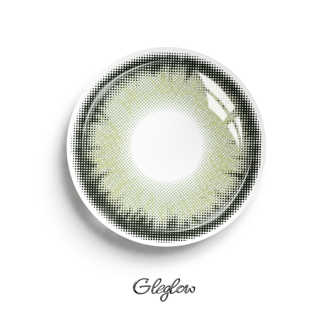 Elyra Green - 1 Year, 2 lenses Colored Contacts - Gleglow
