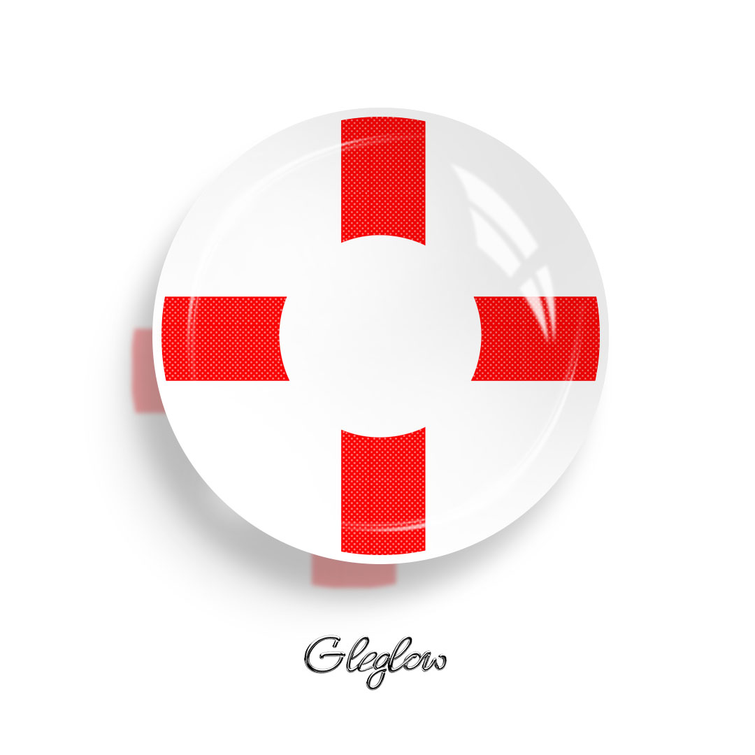 English Flag - 1 Year, 2 lenses Colored Contacts - Gleglow