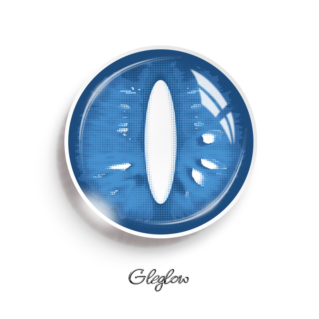 Eris Blue - 1 Year, 2 lenses Colored Contacts - Gleglow