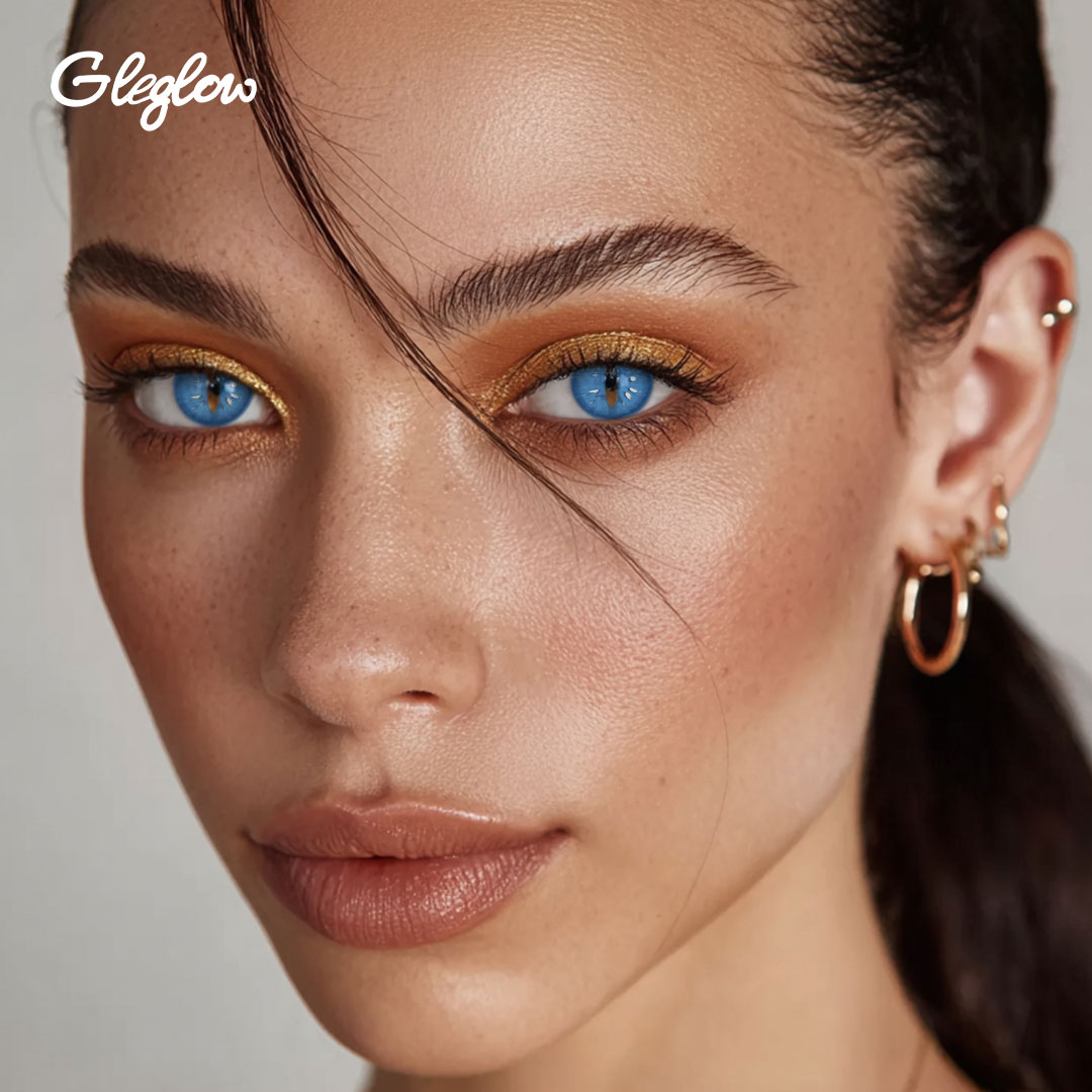 Eris Blue - 1 Year, 2 lenses Colored Contacts - Gleglow