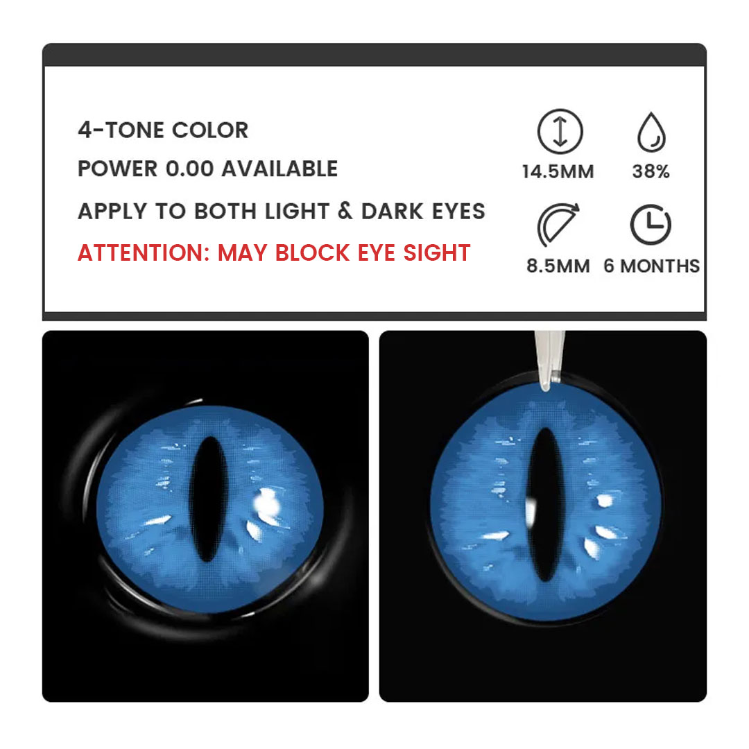 Eris Blue - 6-month，2 lenses