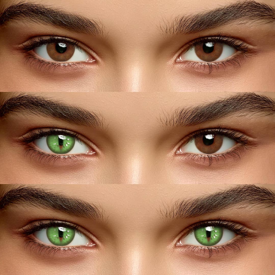 Eris Green - 1 Year, 2 lenses Colored Contacts - Gleglow
