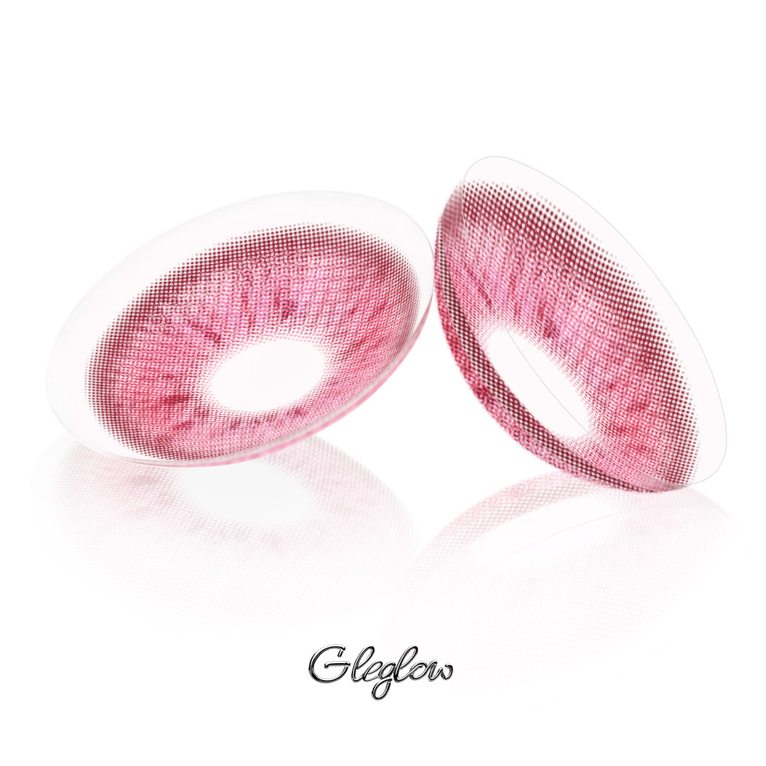 Ether Glow Red - 1 Year, 2 lenses Colored Contacts - Gleglow