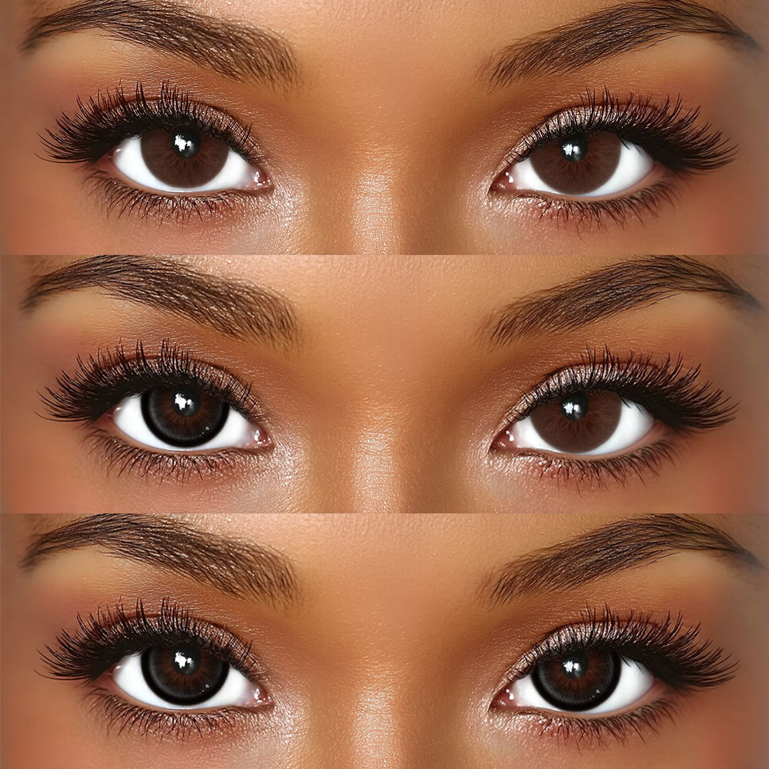 Eventide Black - 1 Year, 2 lenses Colored Contacts - Gleglow