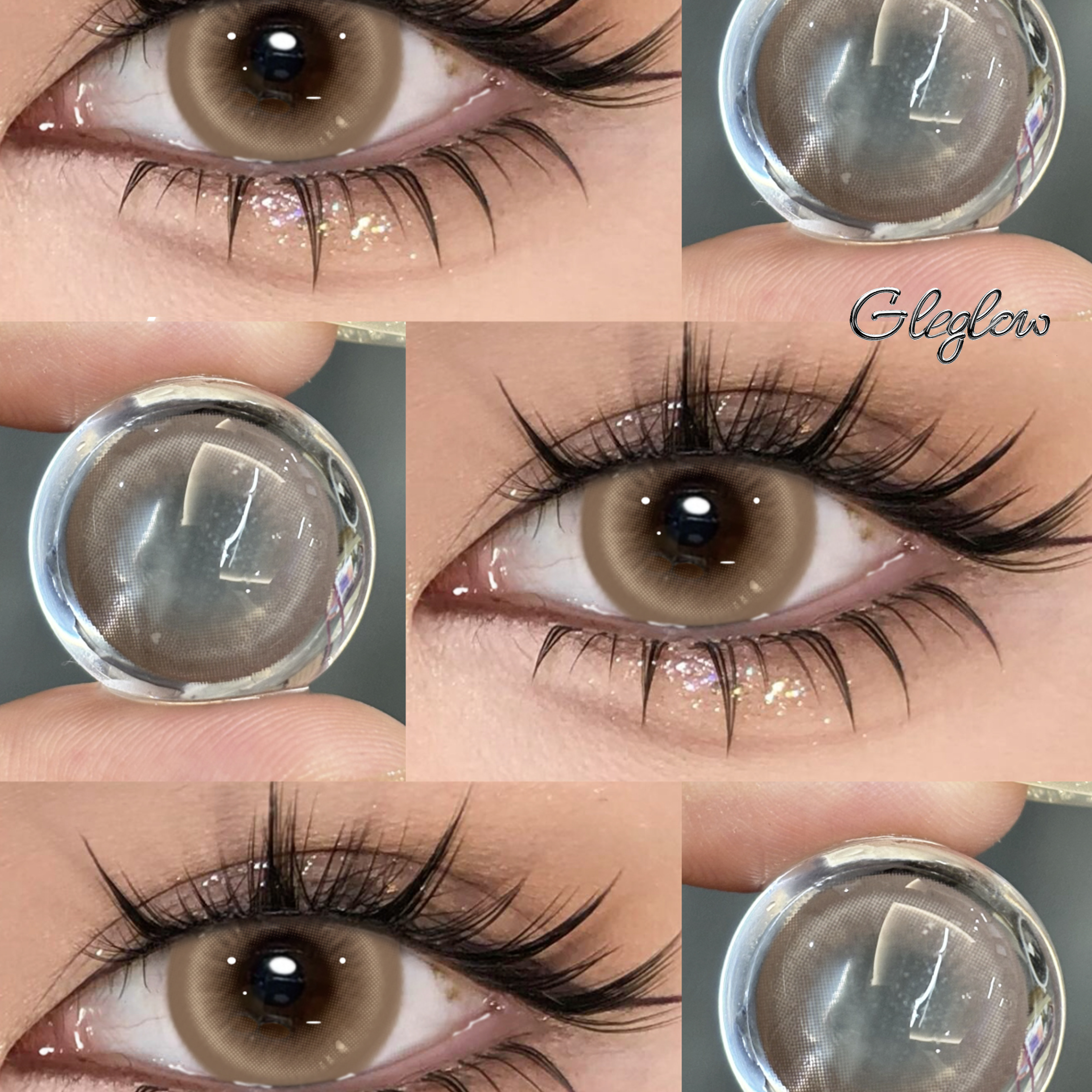 Baby Doll Chocolate - 1 Year, 2 lenses Colored Contacts - Gleglow